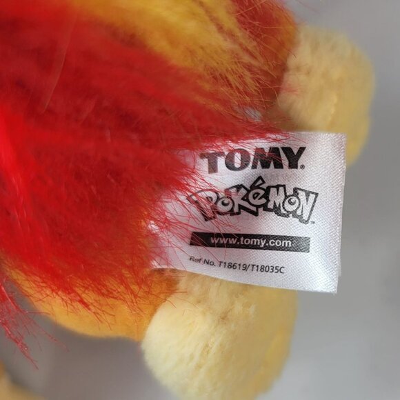 Official Pokemon Chimchar Monkey Plush Doll Figure 8" 2015 Tomy Stuffed Animal - Picture 7 of 10